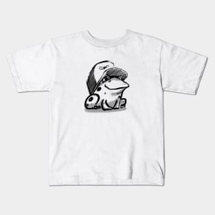 Frog in a baseball hat Kids T-Shirt